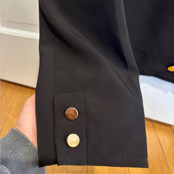 NWT Philosophy Black Jacket with Gold Buttons - Picture 3 of 3